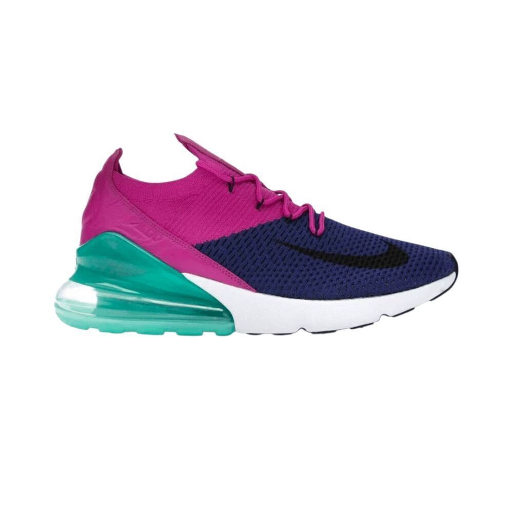 NIKE Air Max 270 Flyknit 'Fuchsia Flash' Running Shoes Size 12
